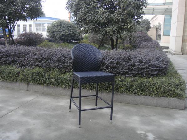 Resin Wicker bar chair , Contemporary PE Rattan Bar Furniture