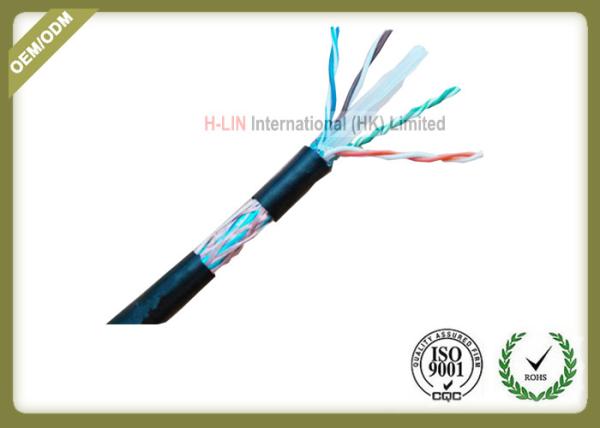 8 Conductors Network Fiber Cable , Cat6 SFTP Cable With 0.58mm Diameter Pass Fluke Test