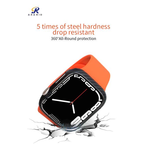случай серии 7 iWatch волокна Aramid финиша штейна 45mm