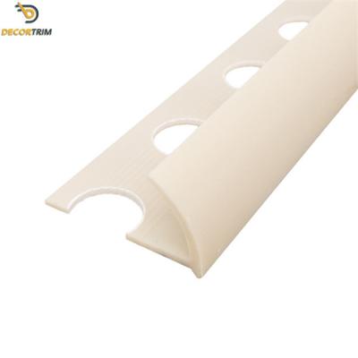 10×2500mm PVC Tile Trim Round Open Shape For Tile Edge Protection​