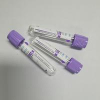 Tube pourpre en verre de sang de chapeau des tubes 2ml 3ml 4ml de Vacuum d'EDTA de l'ANIMAL FAMILIER K2