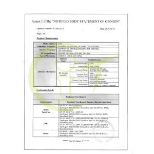 Shenzhen Concox Information Technology Co., Ltd. Certifications