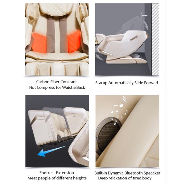 2d Luxury Zero Gravity Leather Recliner Massage Chairs TFT HD ISO9001