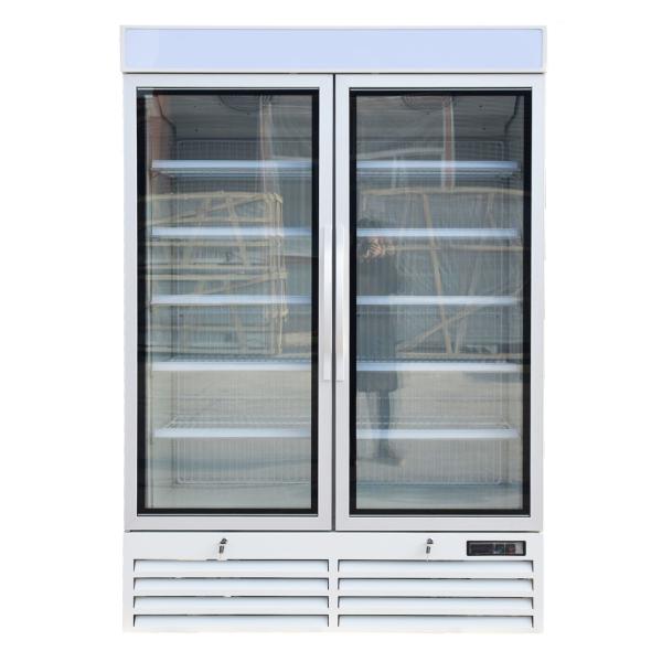 Glass Door Merchandiser Refrigerator With Frameless Double-Glazed LOW-E Glass Door