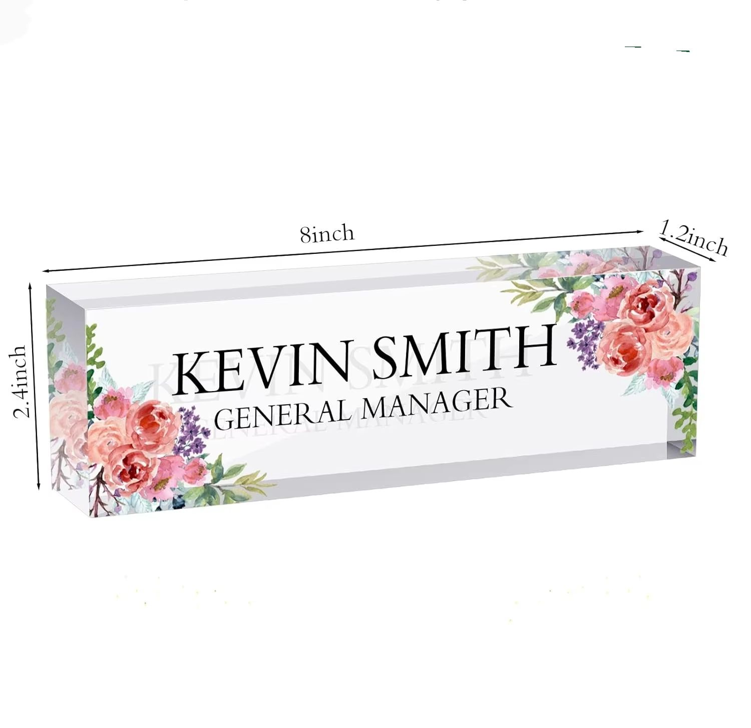 High Transparency Custom Acrylic Block with UV Printing Technology and