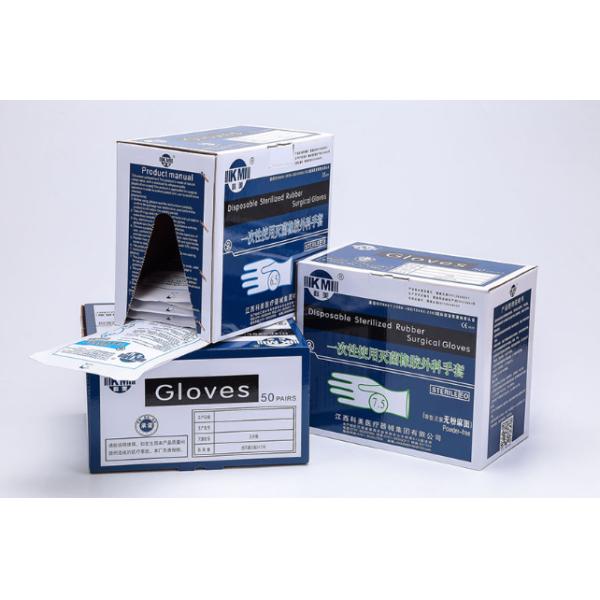 Disposable Non Hazardous Latex Surgical Gloves EO Sterilization