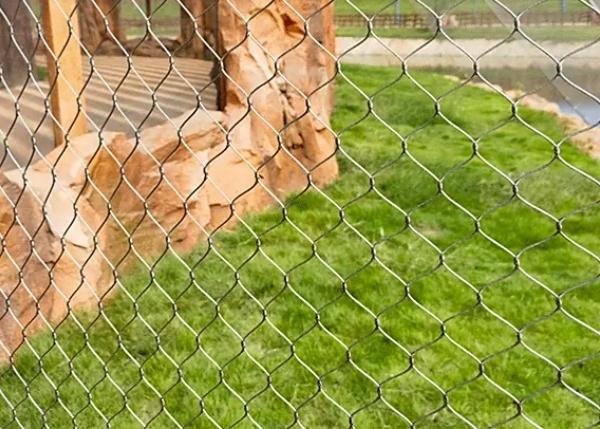 SS304 Stainless Steel Rope Mesh 30mm Diamond for Zoo Enclosures