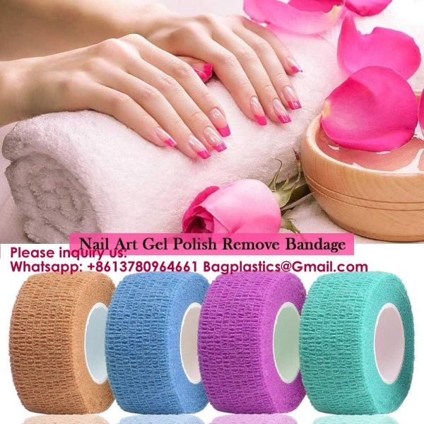 12 Colors Non-Wonven Self Adhesive Bandage Wrap For Finger Guard Nail Protector, 2.5cm X 4.5m / 1