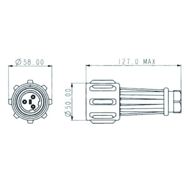 ATEX compliant Bulgin EXP-0991 circular connectors designed for motors pumps lighting and control gear applications