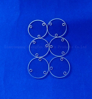 Прозрачная стеклянная пластина кварца с лазером полупроводника отверстия сверля 100мм