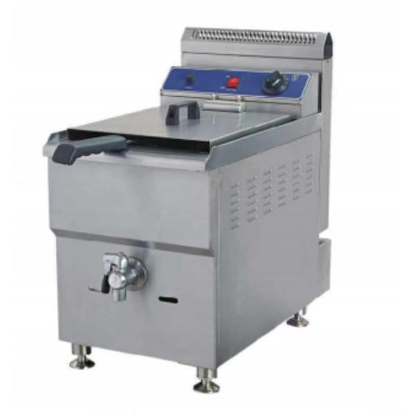 クラシックシルバーで 労力をかけずに 料理を調理する 専門のステンレス鋼の電動フライティング機器