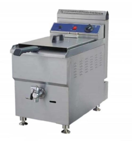 Fritadora de cozinha comercial elétrica com temperatura entre 0°C e 300°C para cozinhar em restaurantes