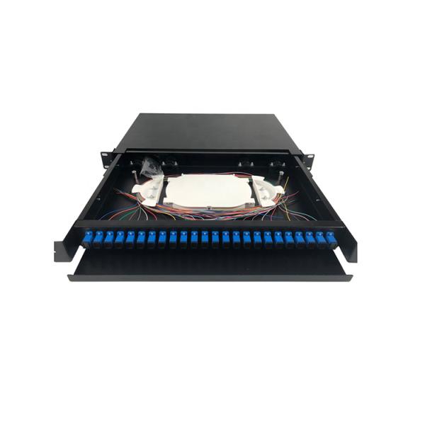 SC Fibre Patch Panel Rack Mount 1U Fiber Optic Terminal Box