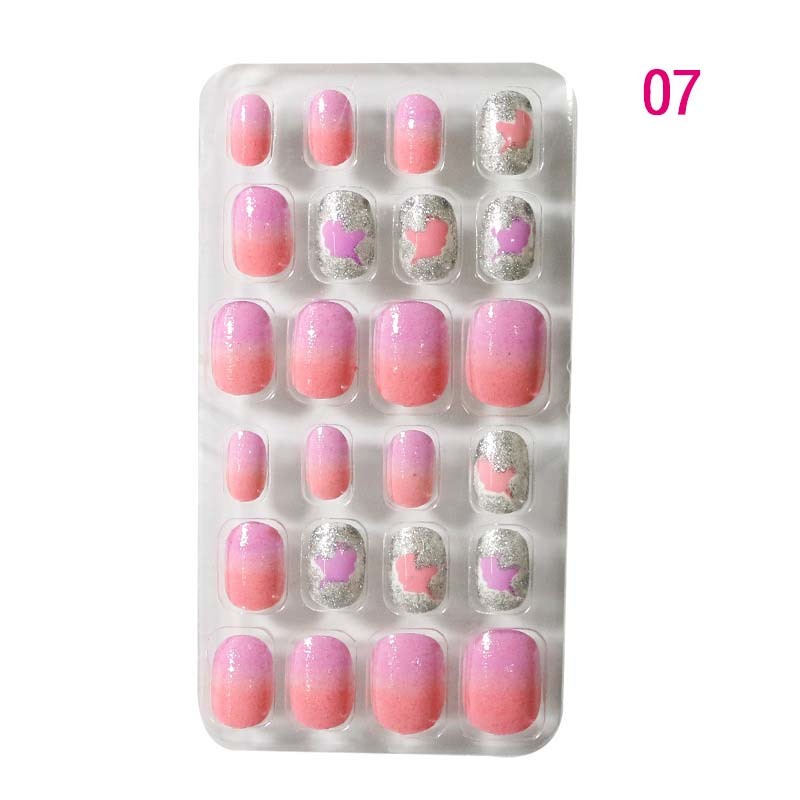 Cute Cartoon Short Kids False Nail Safe ABS Self Adhesive					
					
				

