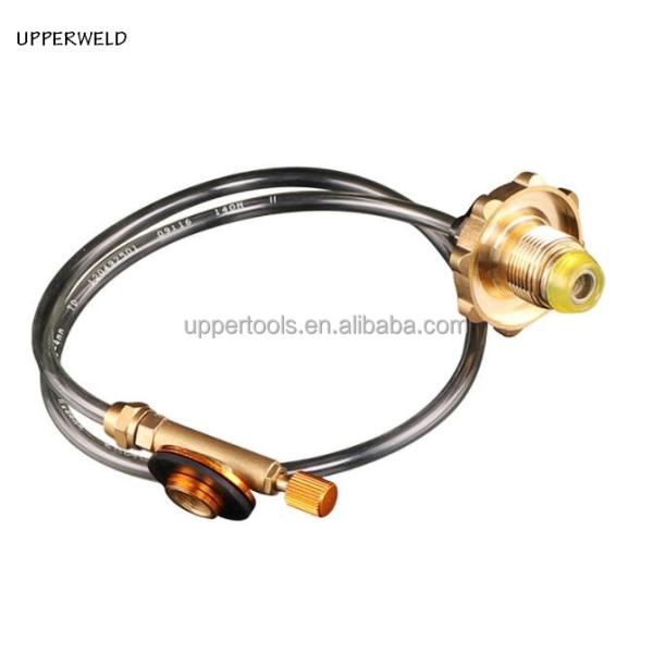 Adjustable Regulator Valve Adapter for Propane Outdoor Stove Connect Gas Cylinder