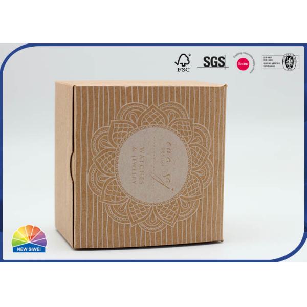 Silkscreen выбивая таможню размера подарочных коробок 250gsm Kraft бумажную небольшую