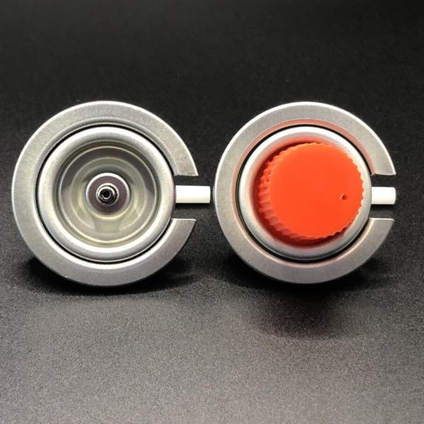 キャンプガス ブタンガスバルブと 1/4 インチ NPT アウトレット ステンプレートとPP アプリケーション