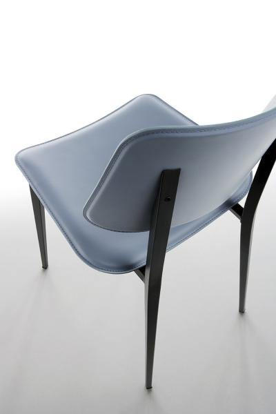 JOE S M CU Luxury Dining Chairs / Lacquered Metal Base Restaurant Dining Chairs