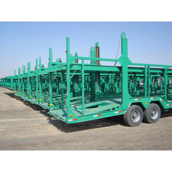 3 оси автотранспортер полуприцеп с стальным материалом и полезной нагрузкой 40000 кг