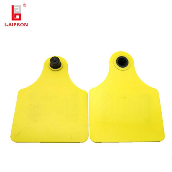 100mm 75mm UHF Pig Cattle ID Tags , RFID Sheep Tags Tamper Resistant 825~925Mhz