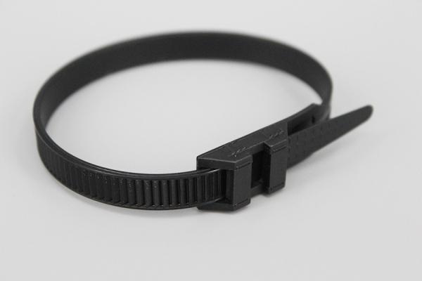 DM-9*260mm hot sale black double locking nylon cable ties with stronger pull