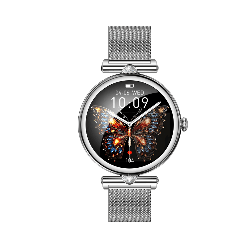 Support OEM & ODM | 1.28-inch AMOLED Display Ladies Smart Watch with Bluetooth 5.2 Call and All-Day Health Tracking