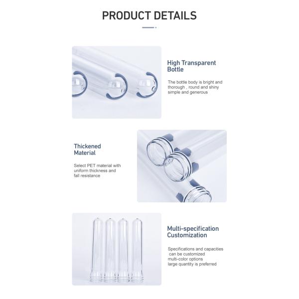 Прозрачный широкий опарник ЛЮБИМЦА рта таблетирует 25mm 28mm