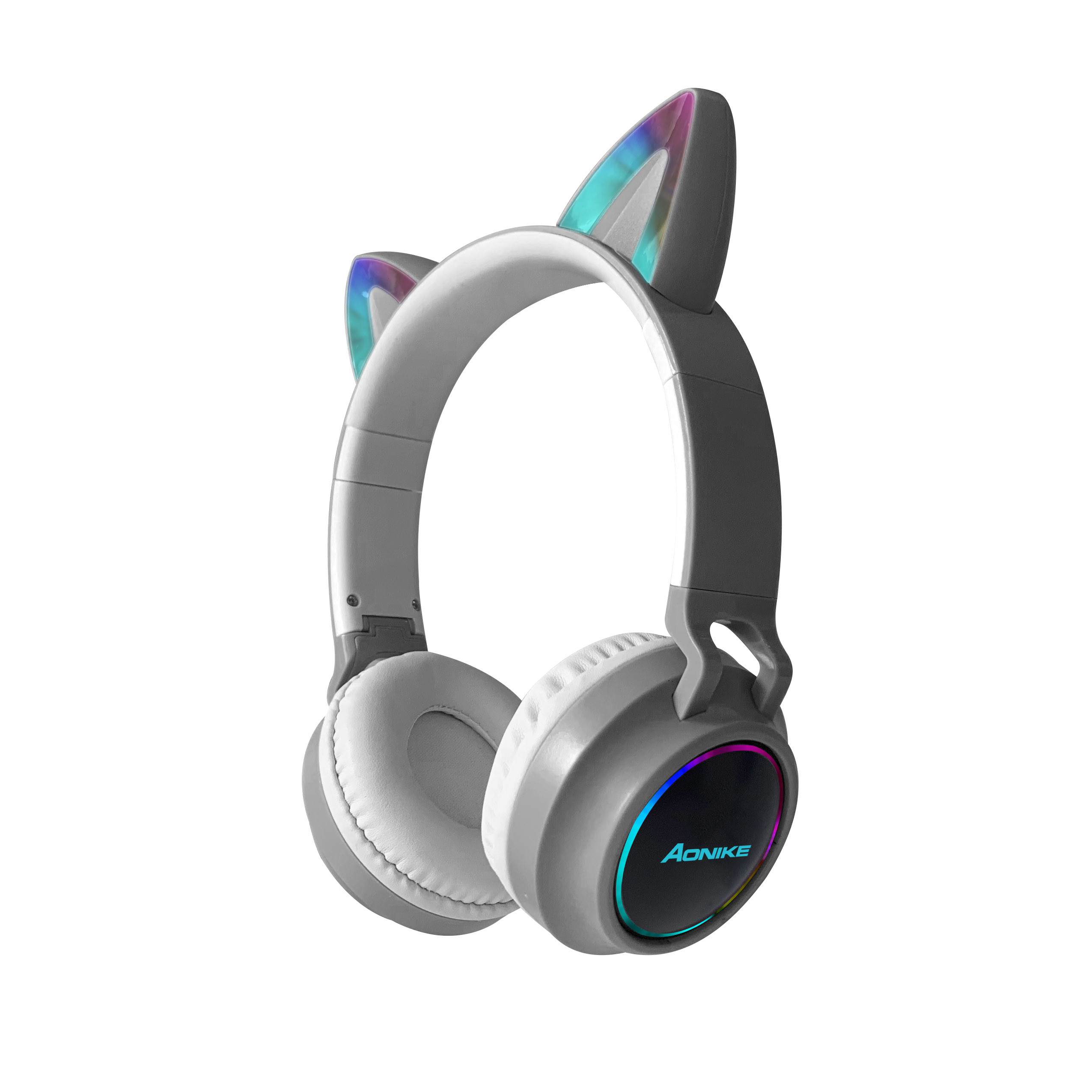звука дизайна уха кота СИД наушников 1KHz наушники складного Bluetooth окружая