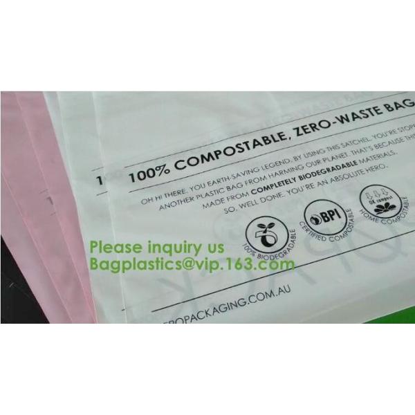 Cornstarch made biodegradable compostable shipping plastic mailing bag custom bubble mailer poly mailers bagease bagplas