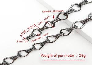 1.6mm Aluminium Chain Link Fly Screens For Partition Wall Customizable