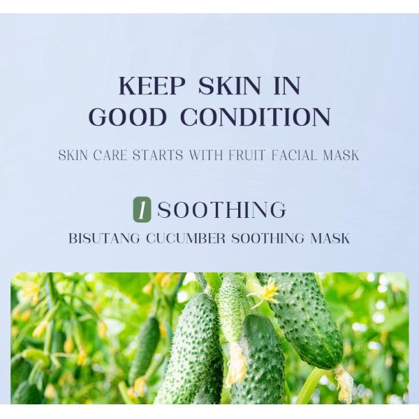 OEM Beauty Moisturizing Nourishing Strawberry Orange Cucumber Avocado Natural Apple Face Mask