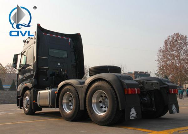 40 Ton Prime Mover Truck , Howo A7 Cabin Sinotruk 420hp 6x4 Tractor Head Truck