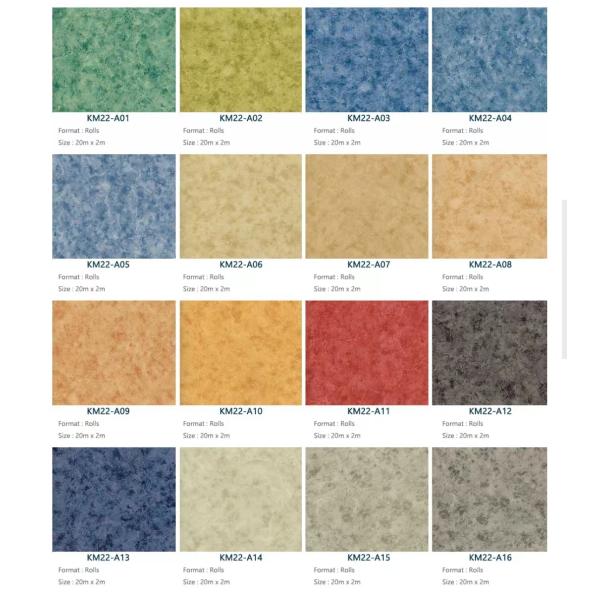 Waterproof Marble Heterogeneous PVC Flooring UV Coating Relle Flooring