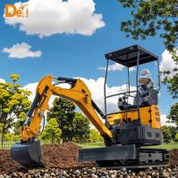 Mini excavadora doméstica de 2.2 toneladas, equipo pequeño para movimiento de tierras, 14.2KW, 2200rpm