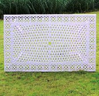 Leisure  Garden Cast Aluminum 6 Seater Outdoor Furniture Table And Chair Set Garden Furniture