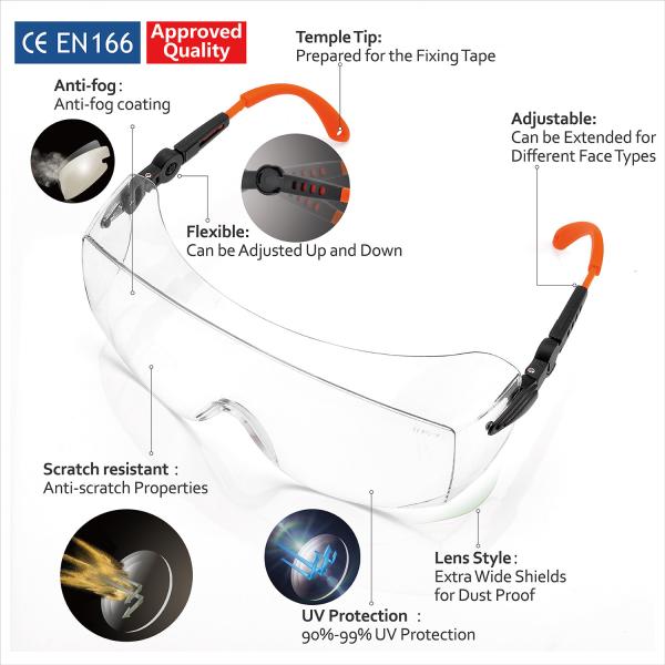 SG009 Welding Eye Protection Glass SAFEYEAR prescription welding goggles ANSI Z87 Anti UV
