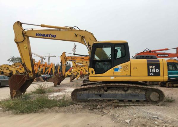 Weight 16T Used Komatsu Excavator PC160-7 Crawler Original Made In Japan