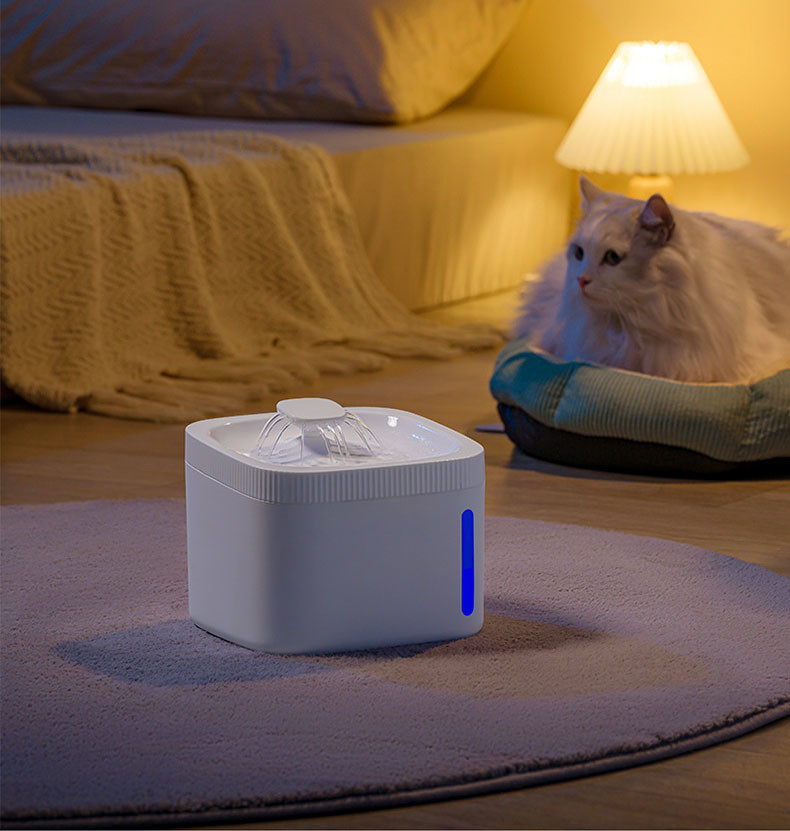 102oz/3L Ultra-Quiet Automatic Cat Drinking Fountains Say Goodbye to Messy Water Bowls