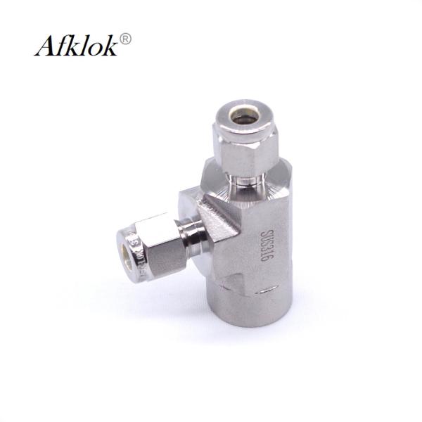 T de aço inoxidável dos encaixes de tubo 12mm da compressão do gás do OD 10mm 8mm 6mm dado forma