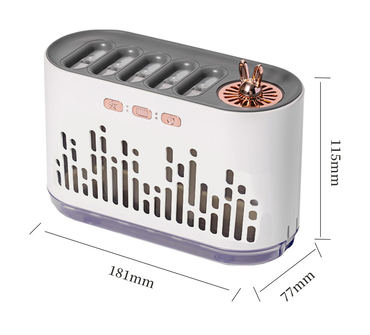 Home Use 700ml Tabletop Ultrasonic Humidifier With 7 Color LED Light 6 Gear Spray