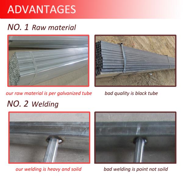 Powder Painted Black Welded Security Steel Fence Iron Fence Panel