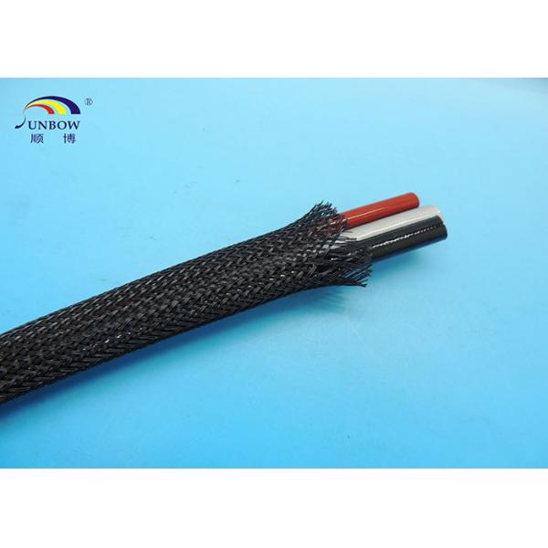 Non flammable Polyester braided Sleeve , Wear resistant Cable Sleeves for Wire Harness