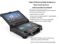 Sistema de controlo duplo 5.98kg Intel i7 8565U/10500U da terra do Uav da tela