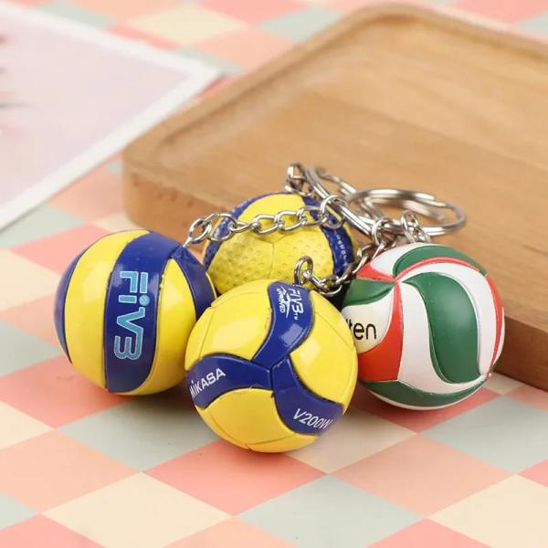 PVC Volleyball Keychains Gifts Beach Ball Sport For Players Sports