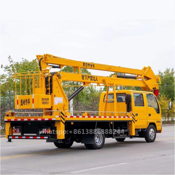 I Suzu Double Row Folding Arm Aerial  Work Truck High-Altitud Qperation Truck  Aerial Platform Truck