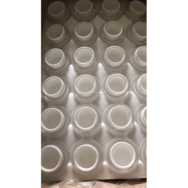 Acrylic Double Wall Nail Gel Jar for Customized Colors Makeup Plastic Cream Jar and Face Hand Hair Skin Care Body Scrub