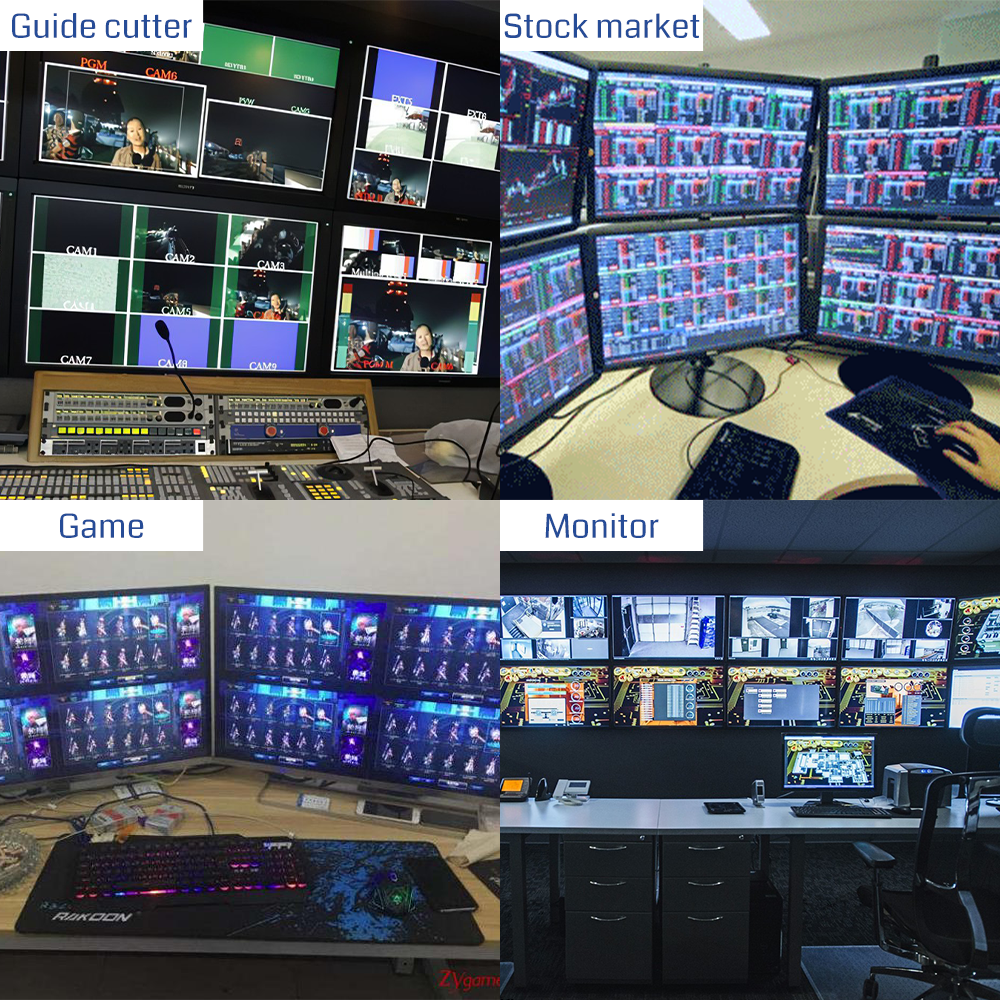 4K60 Multi-viewer Video Wall Controller with 8 Input Channels Seamless Switching and Remote Control