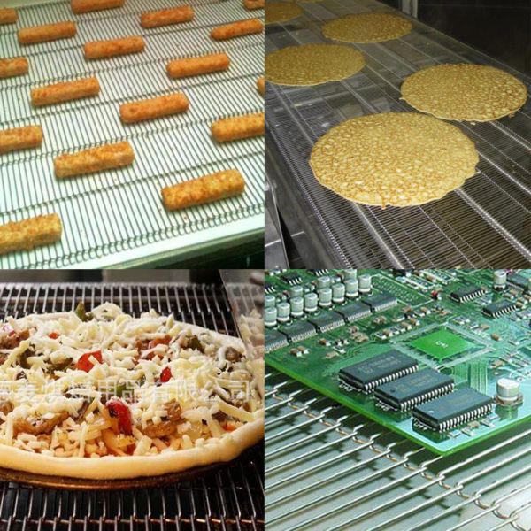 316 Stainless Steel Z-Shape Enrober Flat Wire Mesh Chain Ladder Chocolate Coating Machine Enrobing Oven Pizza Conveyor Belt
