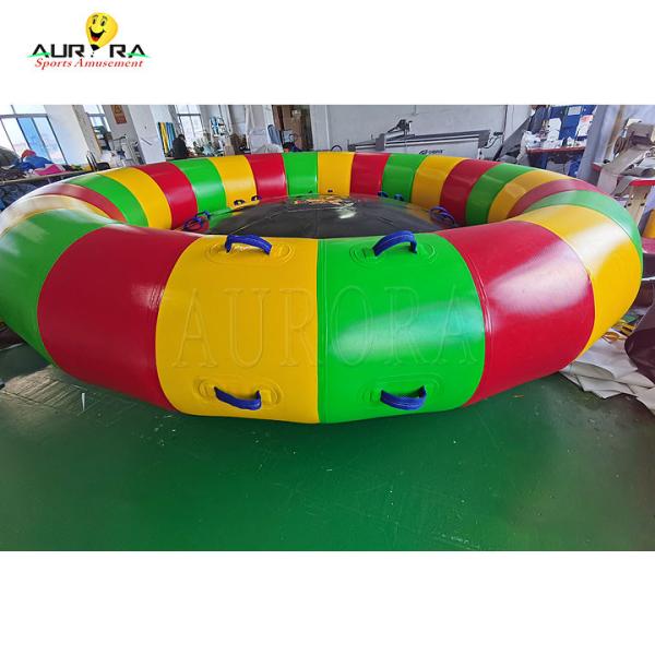 3m 4m 5m Dia Inflatable Water Towable Boat Toys Rotating Spinning Disco Boat Tube