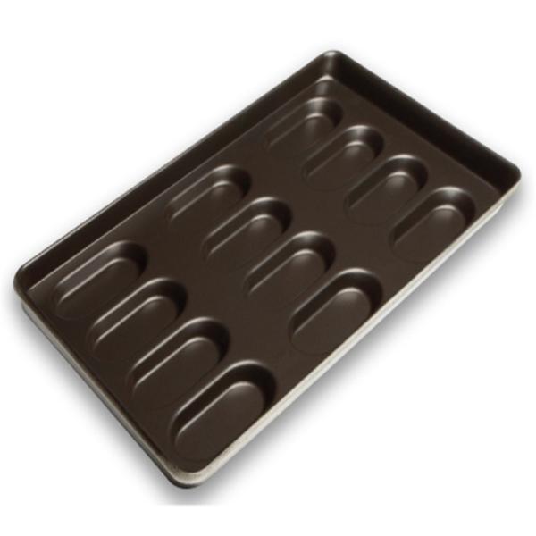 Rk Bakeware China-Chicago Metallic 25 3/4 X 17 3/4 polegadas Nonstick Hot Dog Bun Pan